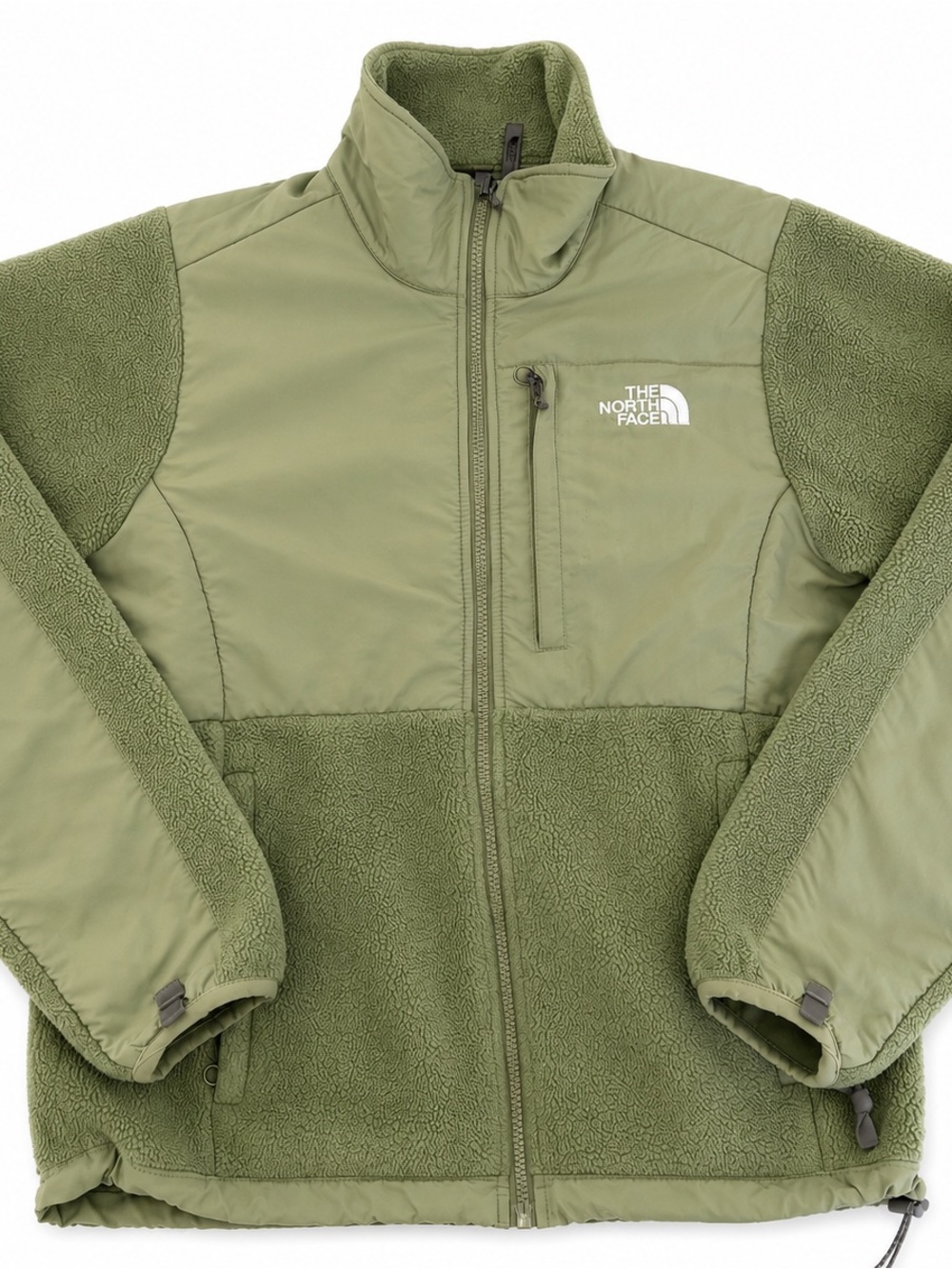 The North Face Light Olive Green Sherpa Fleece Jacket